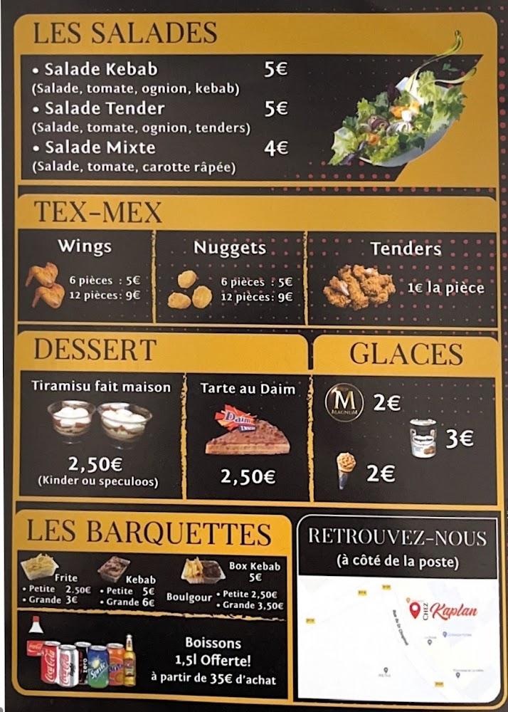 Chez Kaplan - Menu Image 2